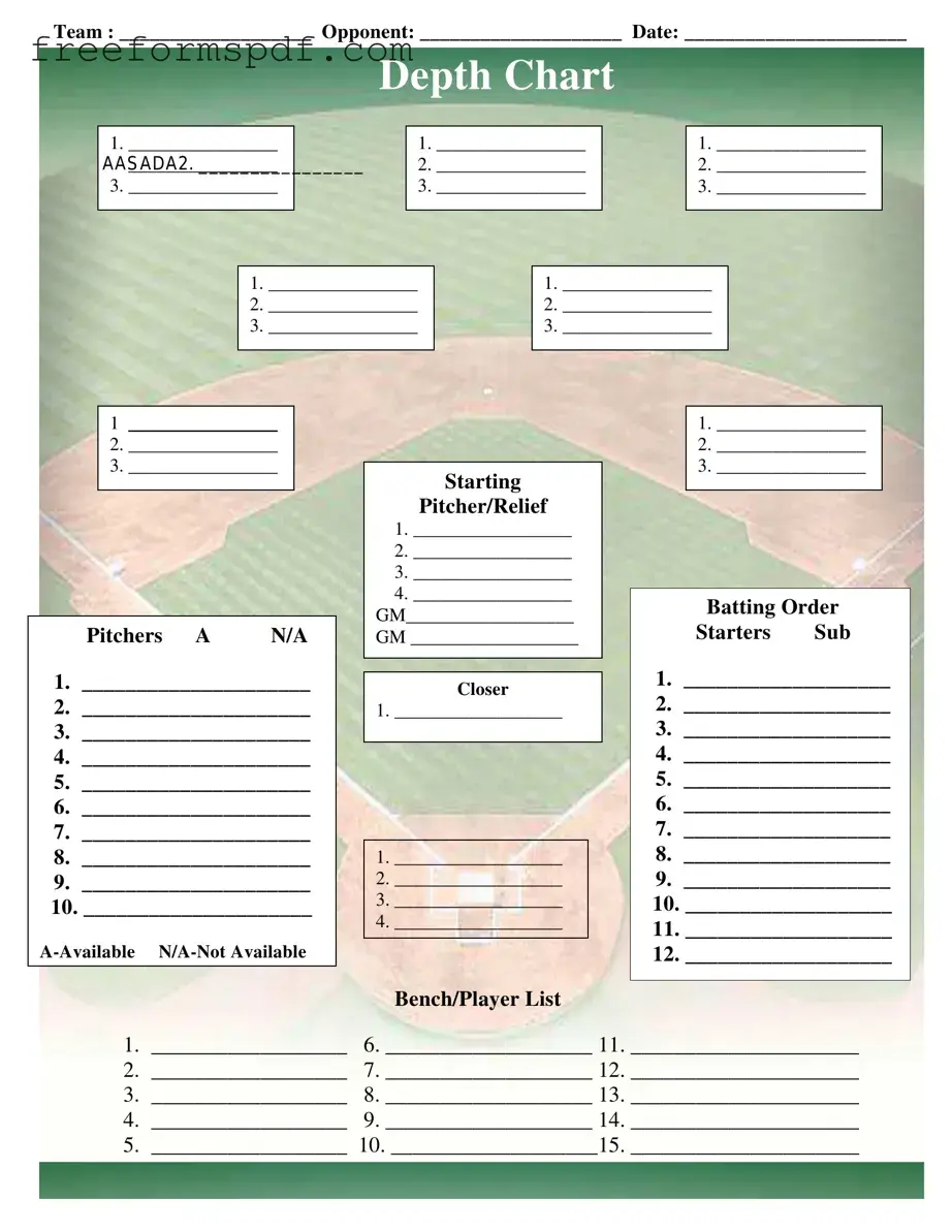 Fill in a Valid Baseball Field Lineup Template