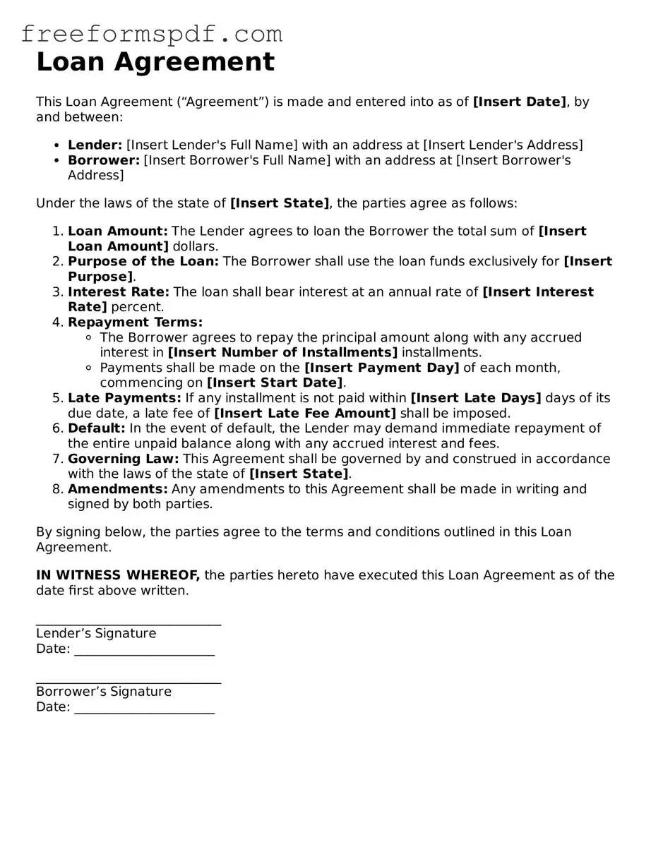Loan Agreement Document