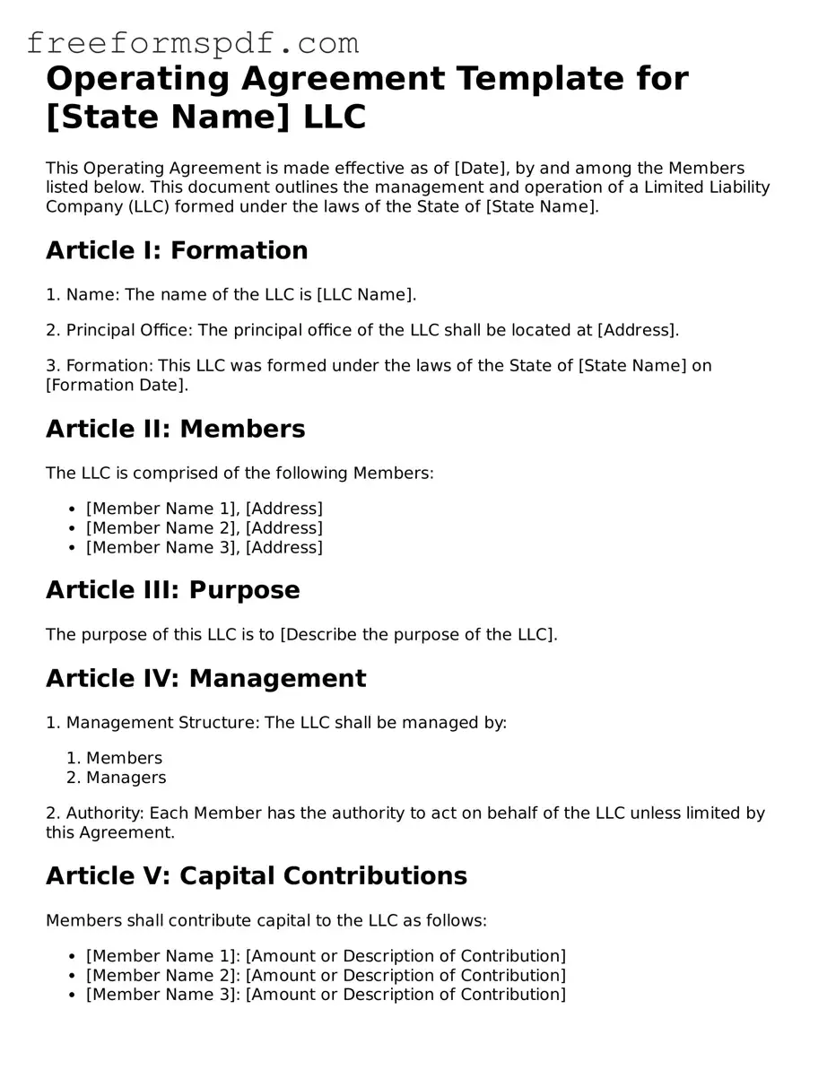 Operating Agreement Document