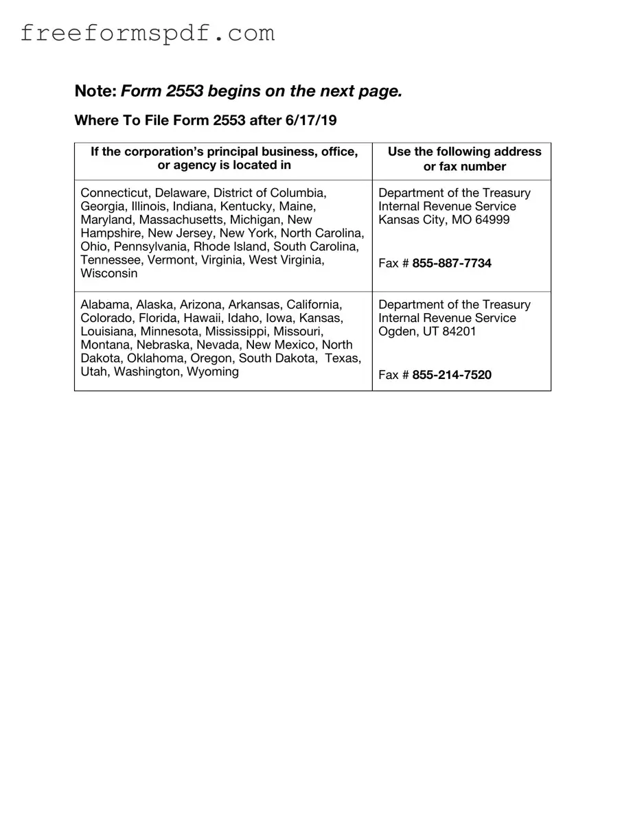 Fill in a Valid IRS 2553 Template