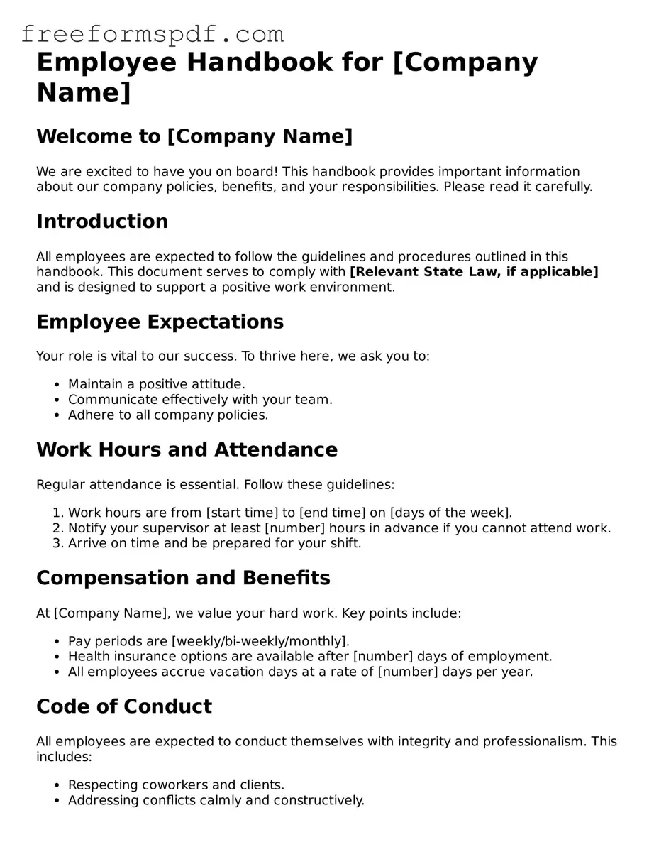 Employee Handbook Document