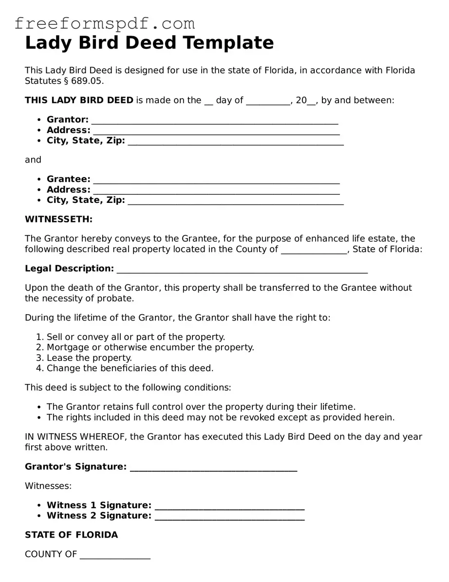 Lady Bird Deed Document