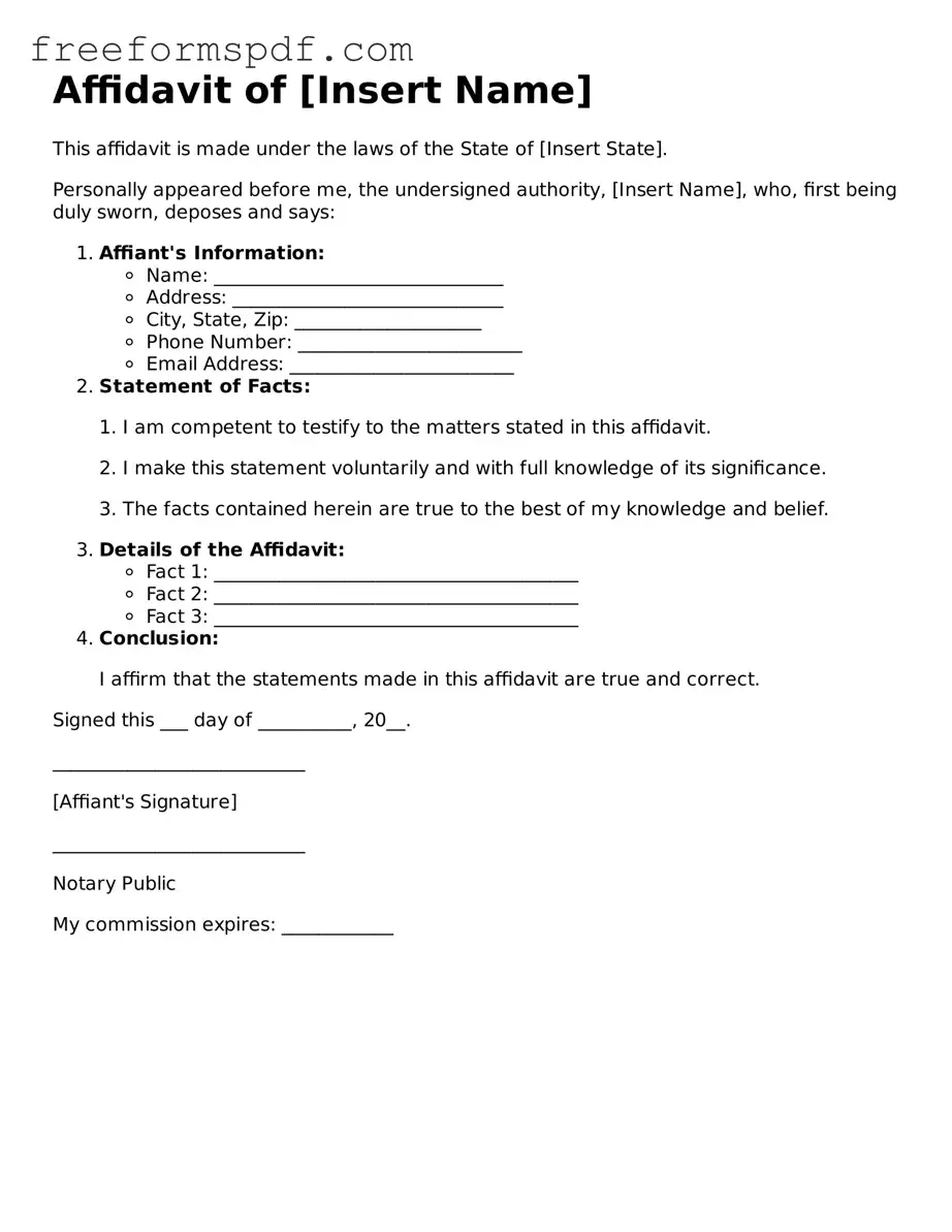 Affidavit Document