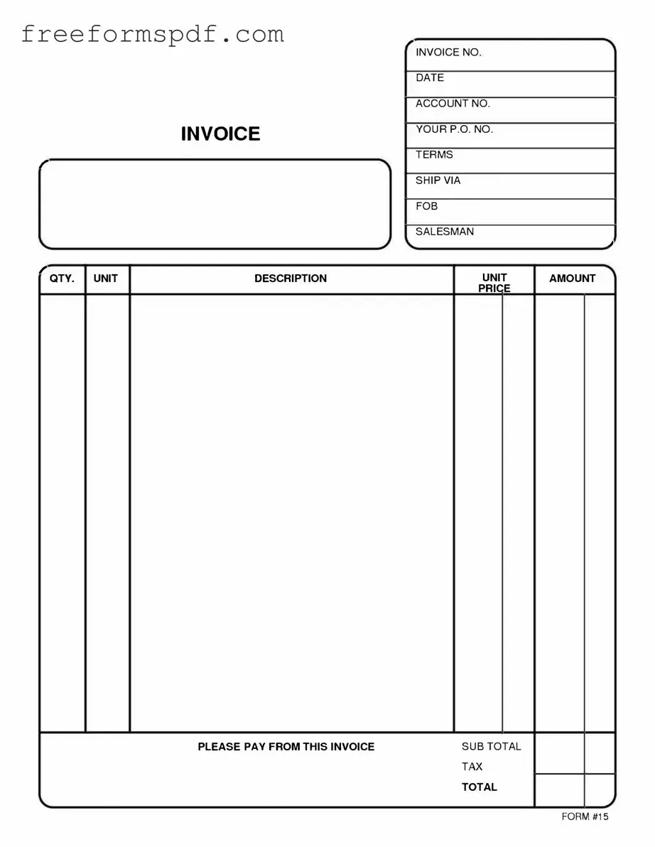 Fill in a Valid Free And Invoice Pdf Template