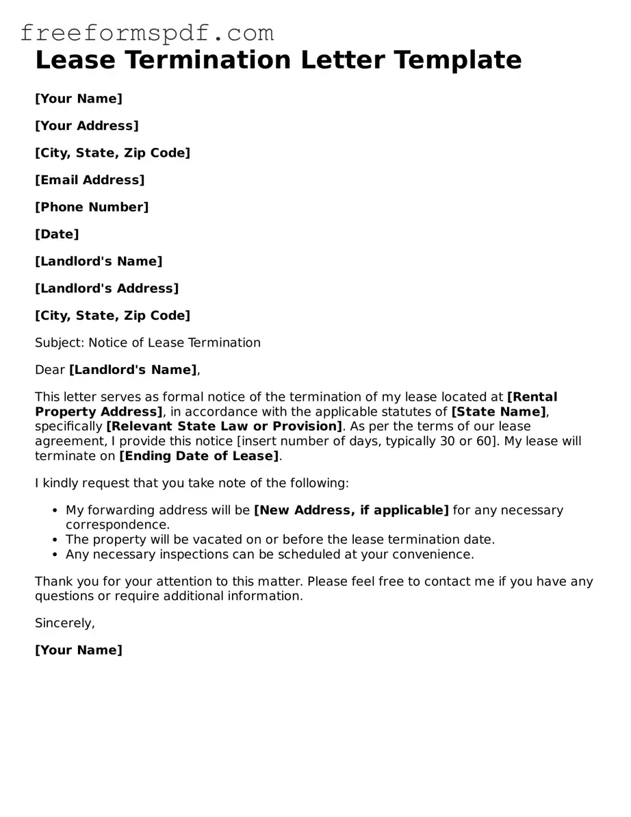 Lease Termination Letter Document