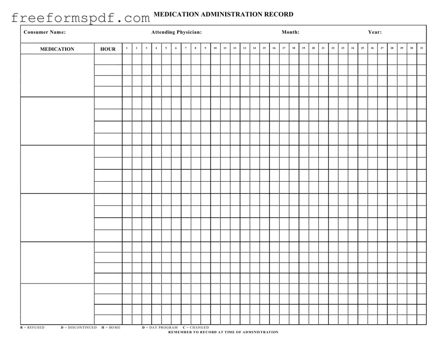 Fill in a Valid Medication Administration Record Sheet Template