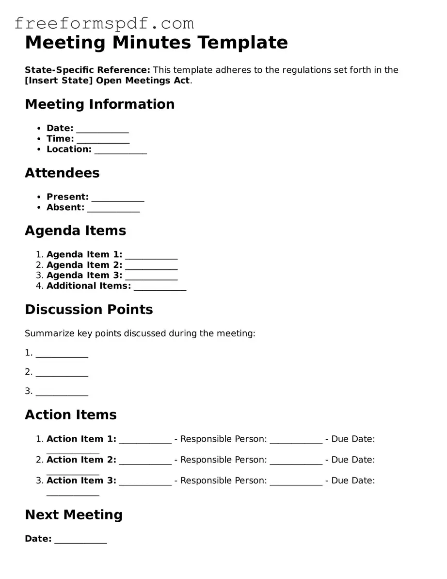 Meeting Minutes Document