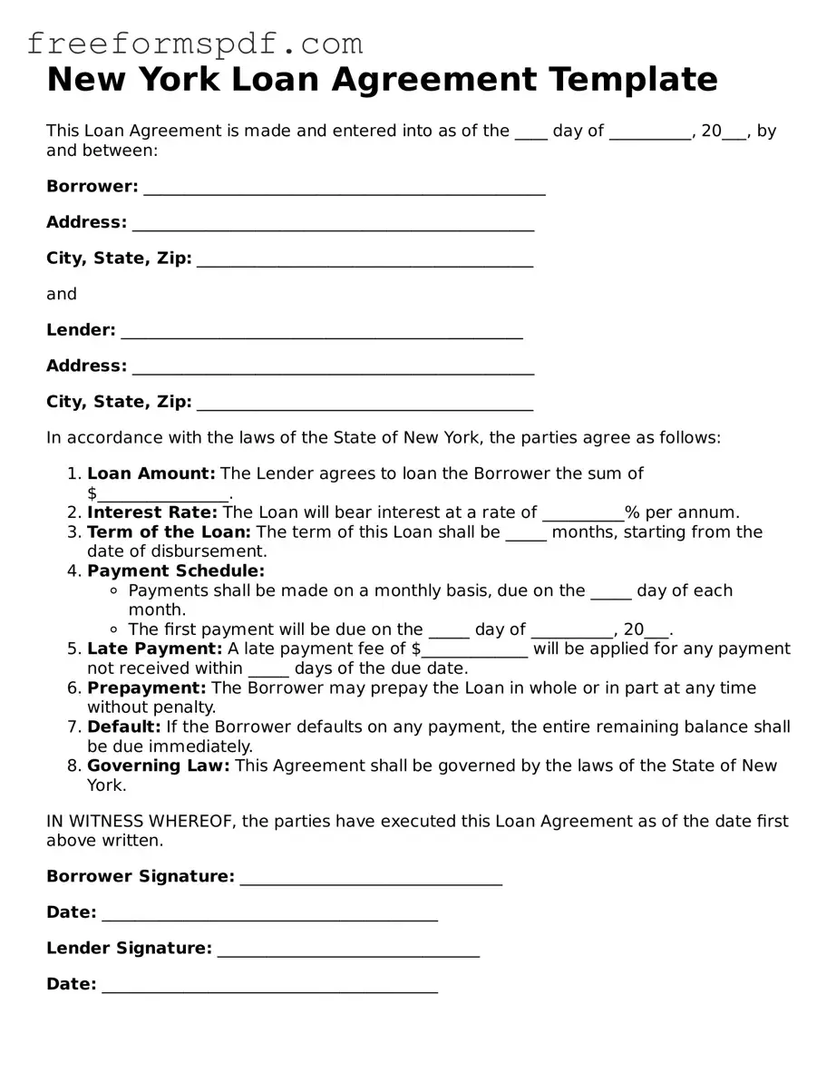 Attorney-Verified Loan Agreement Document for New York State