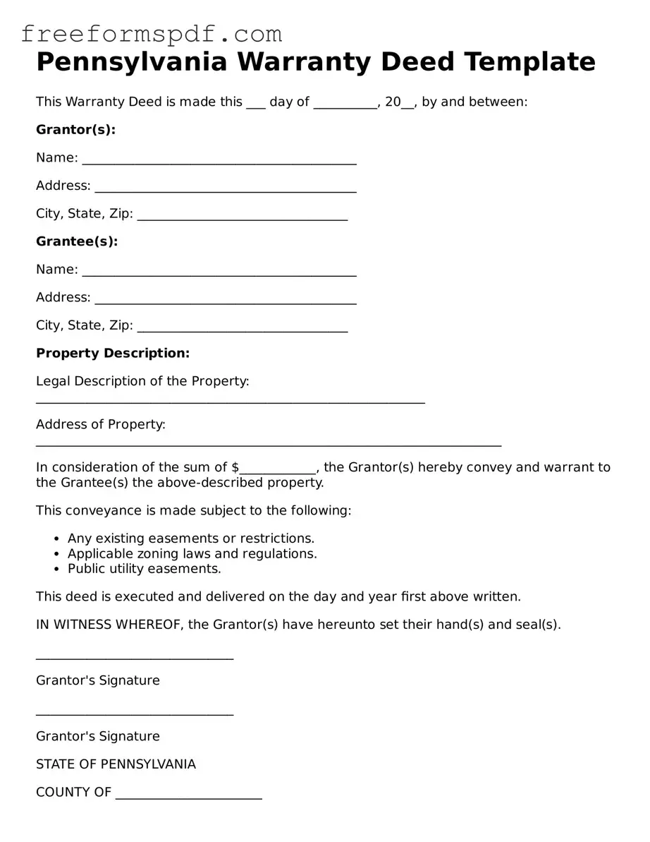 Attorney-Verified Deed Document for Pennsylvania State