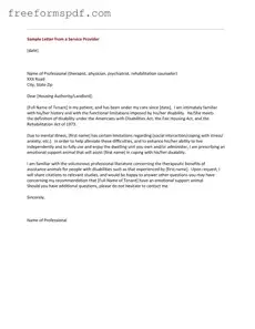 Fill in a Valid Emotional Support Animal Letter Template
