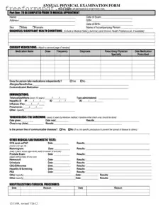 Fill in a Valid Annual Physical Examination Template