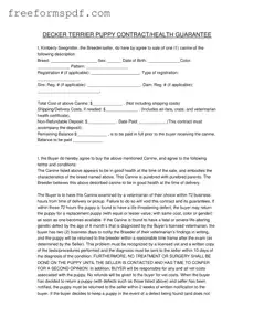 Fill in a Valid Health Guarantee Template