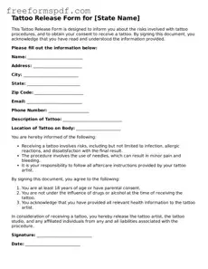 Tattoo Release Document