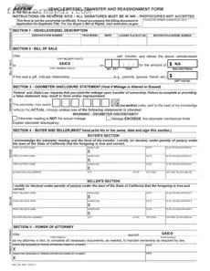 Fill in a Valid California Fotm Reg 262 Template