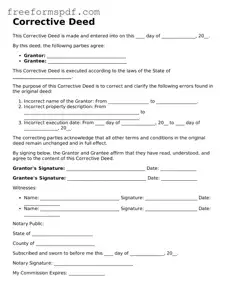 Corrective Deed Document