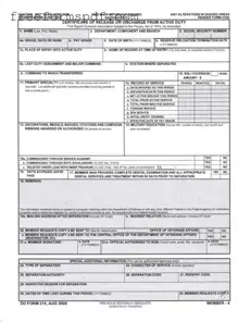 Fill in a Valid Dd 214 Template