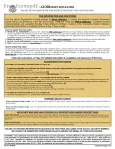 Fill in a Valid DS-11 U.S. Passport application Template