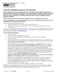 Fill in a Valid EDD DE 2501 Template
