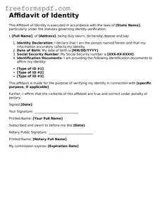 Affidavit of Identity Document