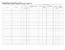 Fill in a Valid Membership Ledger Template