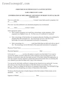 Fill in a Valid Miscarriage Discharge Paper Template