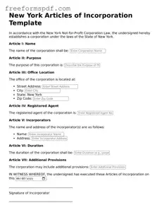 Attorney-Verified Articles of Incorporation Document for New York State