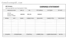 Fill in a Valid Independent Contractor Pay Stub Template