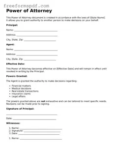 Power of Attorney Document