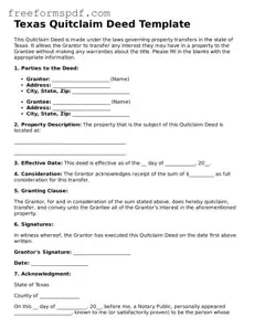 Attorney-Verified Quitclaim Deed Document for Texas State