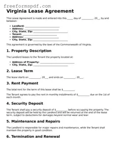 Attorney-Verified Lease Agreement Document for Virginia State