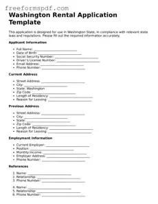 Attorney-Verified Rental Application Document for Washington State