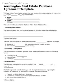 Attorney-Verified Real Estate Purchase Agreement Document for Washington State