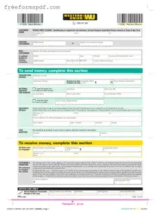 Fill in a Valid Western Union Template