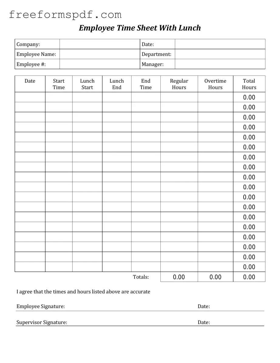 Fill in a Valid Time Card Template