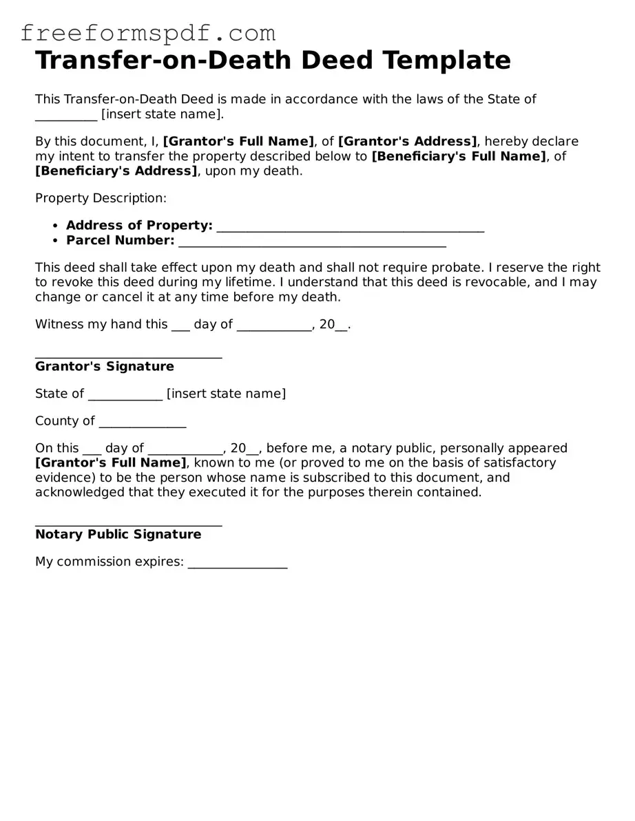 Transfer-on-Death Deed Document