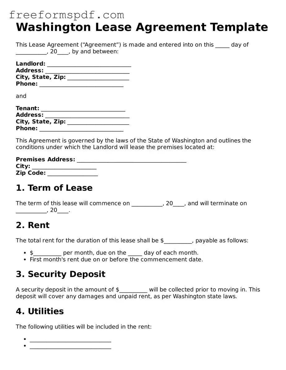 Attorney-Verified Lease Agreement Document for Washington State